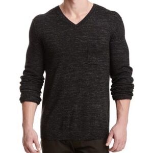Vince men’s marled v neck sweater wool linen blend excellent Size XXL